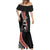 New Zealand Maori Rugby Player Mermaid Dress Maori and Silver Fern Half Style