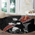 New Zealand Maori Rugby Player Round Carpet Maori and Silver Fern Half Style