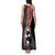 New Zealand Maori Rugby Player Tank Maxi Dress Maori and Silver Fern Half Style