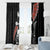 New Zealand Maori Rugby Player Window Curtain Maori and Silver Fern Half Style