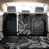 Hawaiian Monk Seal and Whale Back Car Seat Cover Kakau Tribal Pattern Grayscale