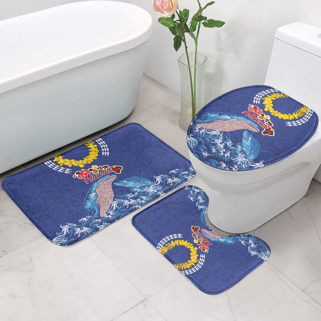 Hawaiian Sea Animals Bathroom Set Whales Shark and Turtle Guardians with Tribal Pattern LT03 - Polynesian Pride