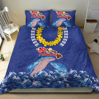Hawaiian Sea Animals Bedding Set Whales Shark and Turtle Guardians with Tribal Pattern LT03 - Polynesian Pride