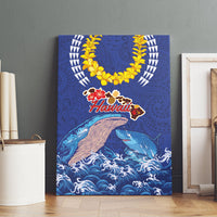 Hawaiian Sea Animals Canvas Wall Art Whales Shark and Turtle Guardians with Tribal Pattern LT03 - Polynesian Pride