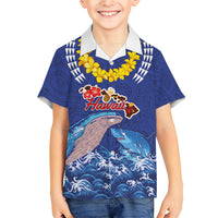 Hawaiian Sea Animals Family Matching Mermaid Dress and Hawaiian Shirt Whales Shark and Turtle Guardians with Tribal Pattern