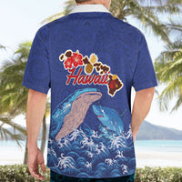 Hawaiian Sea Animals Hawaiian Shirt Whales Shark and Turtle Guardians with Tribal Pattern LT03 - Polynesian Pride