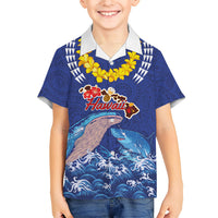 Hawaiian Sea Animals Hawaiian Shirt Whales Shark and Turtle Guardians with Tribal Pattern LT03 - Polynesian Pride