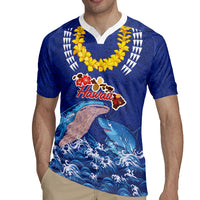 Hawaiian Sea Animals Rugby Jersey Whales Shark and Turtle Guardians with Tribal Pattern LT03 - Polynesian Pride