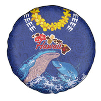 Hawaiian Sea Animals Spare Tire Cover Whales Shark and Turtle Guardians with Tribal Pattern LT03 - Polynesian Pride