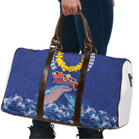 Hawaiian Sea Animals Travel Bag Whales Shark and Turtle Guardians with Tribal Pattern LT03 - Polynesian Pride