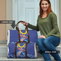 Hawaiian Sea Animals Travel Bag Whales Shark and Turtle Guardians with Tribal Pattern LT03 - Polynesian Pride