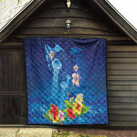 Fiji Jellyfish Quilt Tapa Patterns and Hibiscus Sea Vibe LT03 - Polynesian Pride