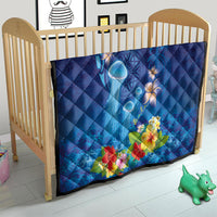 Fiji Jellyfish Quilt Tapa Patterns and Hibiscus Sea Vibe LT03 - Polynesian Pride
