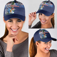 New Zealand Merry Christmas Classic Cap Maori Tribal Pattern with Xmas Tui Bird LT03 - Polynesian Pride