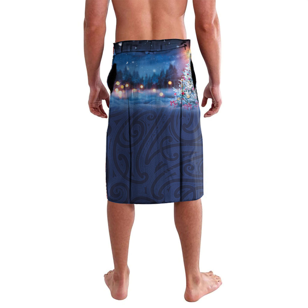 New Zealand Merry Christmas Lavalava Maori Tribal Pattern with Xmas Tui Bird LT03 - Polynesian Pride