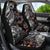 Hawaiian and Japanese Together Car Seat Cover Polynesian Triball Tattoo Koi Carps and Sakura