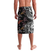 Hawaiian and Japanese Together Lavalava Polynesian Triball Tattoo Koi Carps and Sakura LT03 - Polynesian Pride