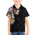 Hawaiian and Japanese Together Family Matching Tank Maxi Dress and Hawaiian Shirt Colorful Traditional Japanese Tattoo and Kakau Pattern Black Color
