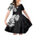 Hawaiian and Japanese Together Family Matching Tank Maxi Dress and Hawaiian Shirt Japanese Koi Fish Tattoo and Kakau Pattern Black Color
