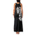 Hawaiian and Japanese Together Family Matching Tank Maxi Dress and Hawaiian Shirt Japanese Koi Fish Tattoo and Kakau Pattern Black Color