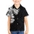 Hawaiian and Japanese Together Family Matching Tank Maxi Dress and Hawaiian Shirt Japanese Koi Fish Tattoo and Kakau Pattern Black Color
