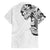 Hawaiian and Japanese Together Family Matching Tank Maxi Dress and Hawaiian Shirt Japanese Koi Fish Tattoo and Kakau Pattern White Color