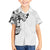 Hawaiian and Japanese Together Family Matching Tank Maxi Dress and Hawaiian Shirt Japanese Koi Fish Tattoo and Kakau Pattern White Color