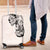 Hawaiian and Japanese Together Luggage Cover Japanese Koi Fish Tattoo and Kakau Pattern White Color