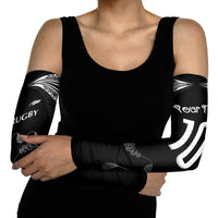 New Zealand Rugby Custom Arm Sleeves Aotearoa Armour Blacks Silver Ferns - Polynesian Pride