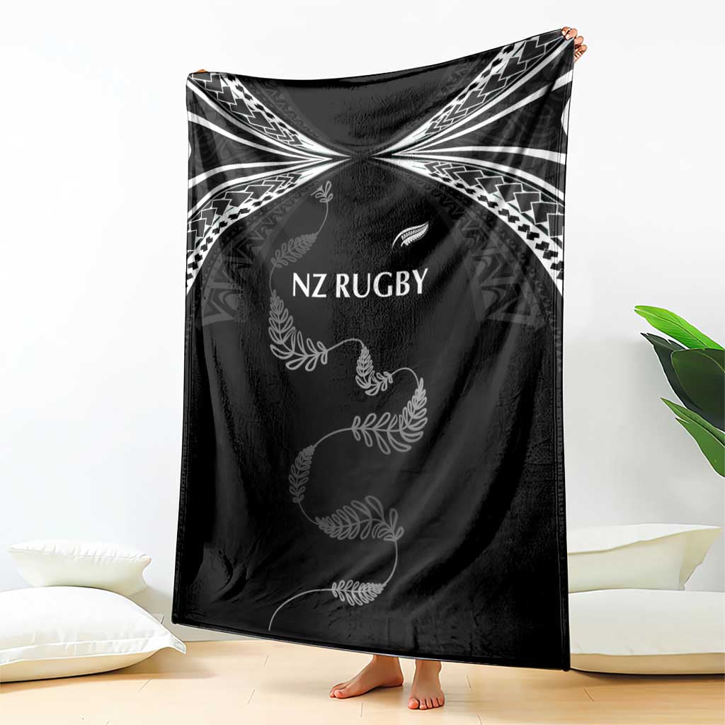 New Zealand Rugby Blanket Aotearoa Armour Blacks Silver Ferns - Polynesian Pride