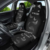New Zealand Rugby Car Seat Cover Aotearoa Armour Blacks Silver Ferns - Polynesian Pride