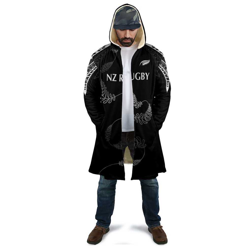 New Zealand Rugby Custom Cloak Aotearoa Armour Blacks Silver Ferns - Polynesian Pride