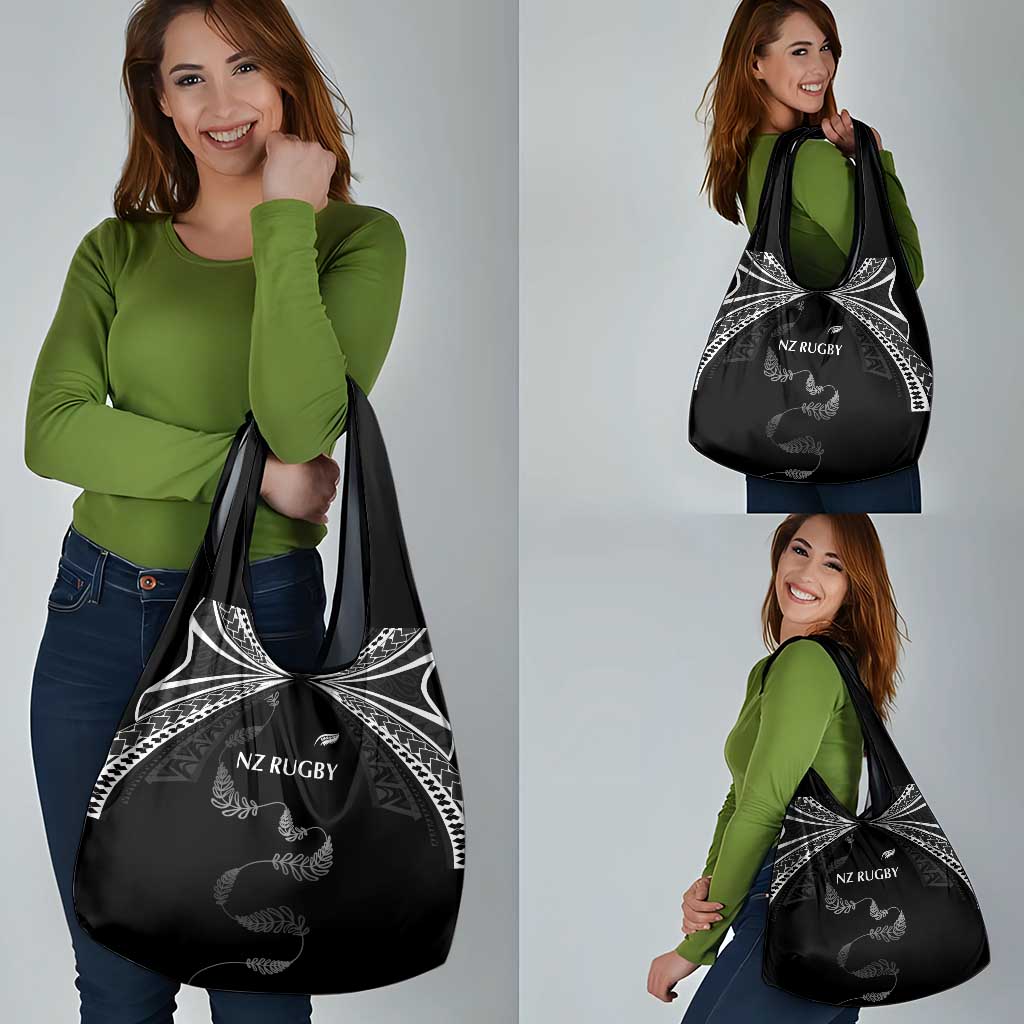 New Zealand Rugby Grocery Bag Aotearoa Armour Blacks Silver Ferns - Polynesian Pride