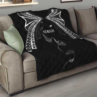 New Zealand Rugby Quilt Aotearoa Armour Blacks Silver Ferns - Polynesian Pride