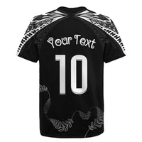 New Zealand Rugby Custom Rugby Jersey Aotearoa Armour Blacks Silver Ferns - Polynesian Pride