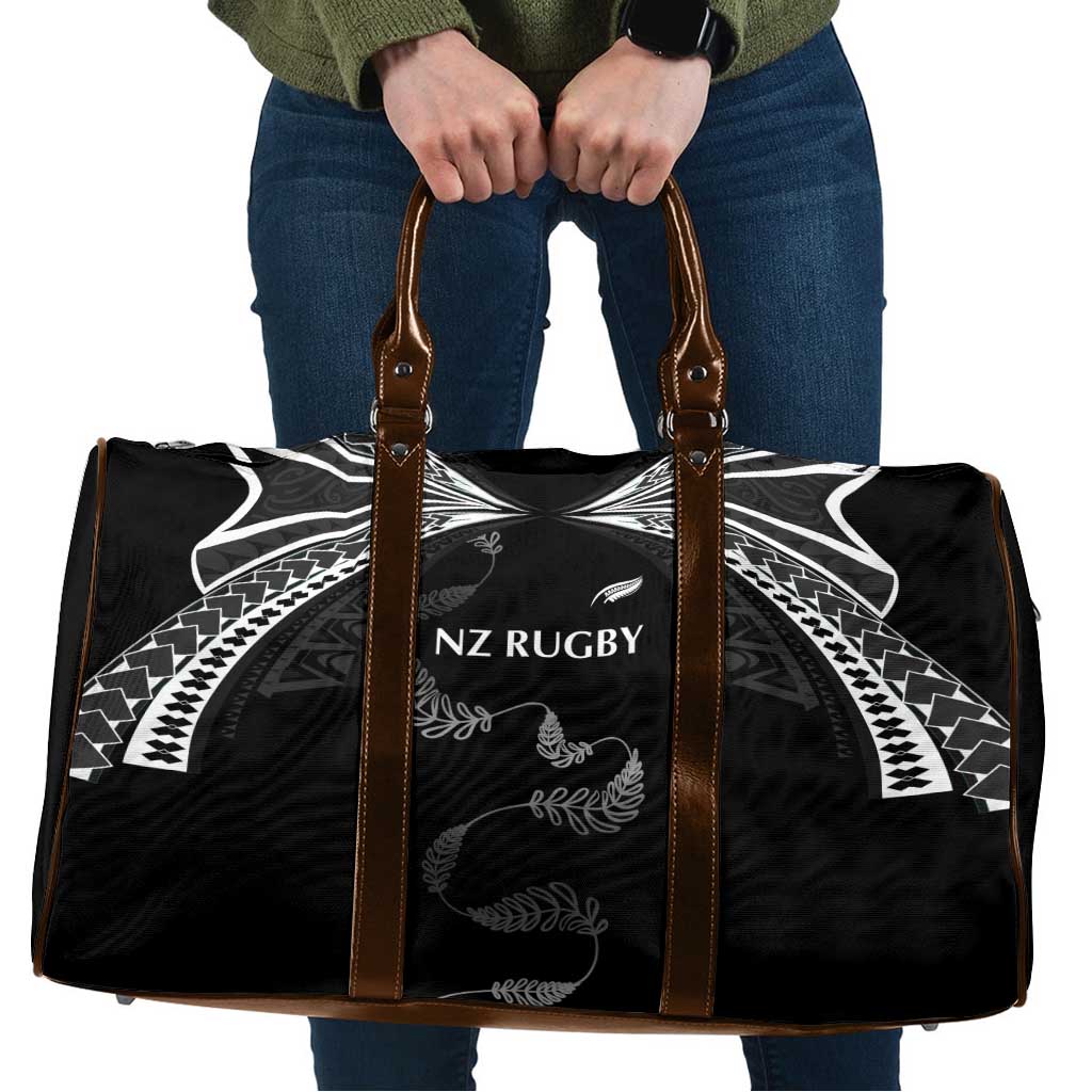 New Zealand Rugby Travel Bag Aotearoa Armour Blacks Silver Ferns - Polynesian Pride