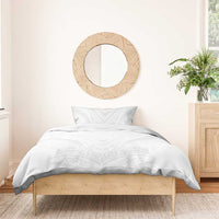 Tonga White Sunday Bedding Set Tongan Tribal Heritage Tattoos - Polynesian Pride