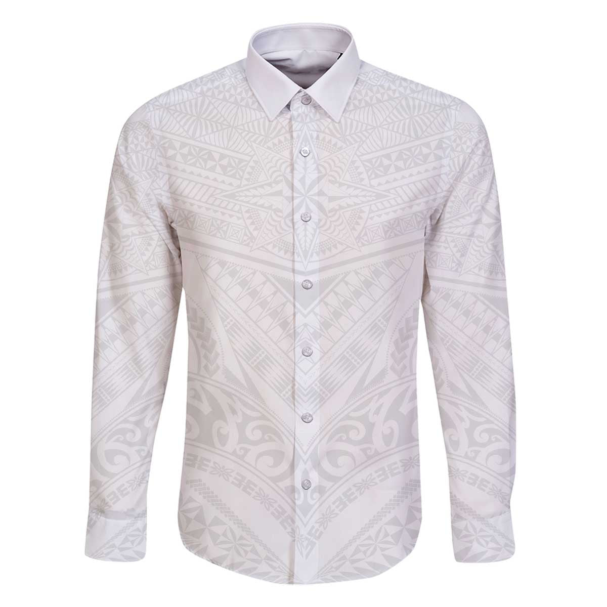 Tonga White Sunday Family Matching Off The Shoulder Long Sleeve Dress and Hawaiian Shirt Tongan Tribal Heritage Tattoos - Polynesian Pride