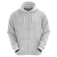 Tonga White Sunday Hoodie Tongan Tribal Heritage Tattoos - Polynesian Pride
