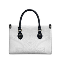 Tonga White Sunday Leather Bag Tongan Tribal Heritage Tattoos - Polynesian Pride