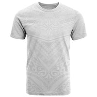 Tonga White Sunday T Shirt Tongan Tribal Heritage Tattoos - Polynesian Pride
