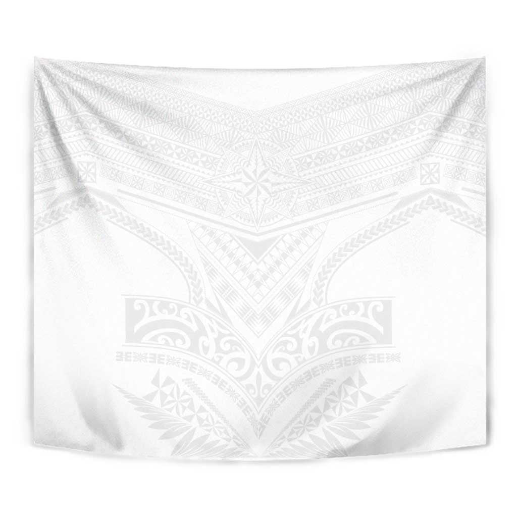 Tonga White Sunday Tapestry Tongan Tribal Heritage Tattoos - Polynesian Pride