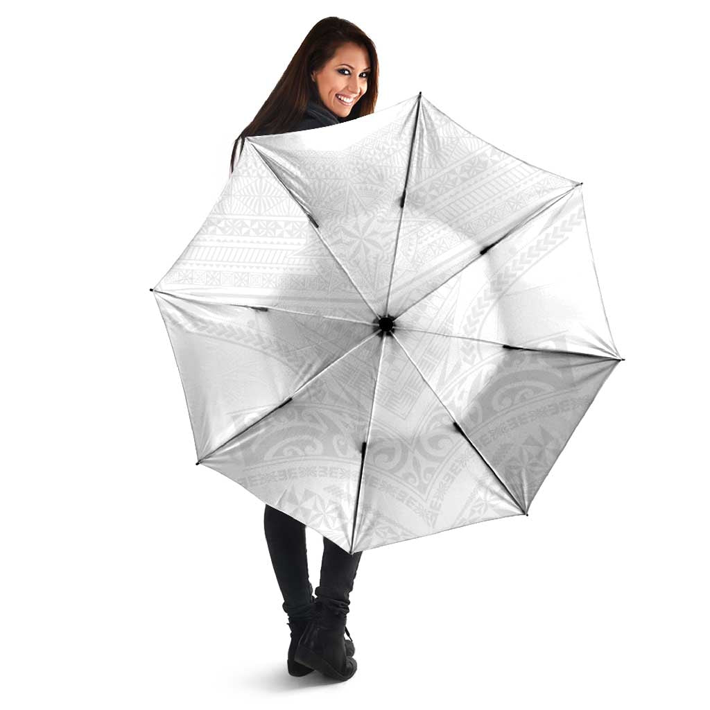 Tonga White Sunday Umbrella Tongan Tribal Heritage Tattoos - Polynesian Pride