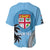 Personalised Fiji Baseball Jersey Tapa Pattern Fijian Coat of Arms and Palm Tree LT03 - Polynesian Pride