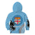 Personalised Fiji Kid Hoodie Tapa Pattern Fijian Coat of Arms and Palm Tree LT03 - Polynesian Pride