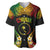 Personalised Chuuk Independence Day Baseball Jersey Polynesian Tattoo and Plumeria Reggae Color