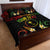 Personalised Chuuk Independence Day Quilt Bed Set Polynesian Tattoo and Plumeria Reggae Color