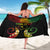 Personalised Chuuk Independence Day Sarong Polynesian Tattoo and Plumeria Reggae Color