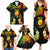 Personalised New Caledonia Independence Day Family Matching Summer Maxi Dress and Hawaiian Shirt Polynesian Tattoo and Plumeria Reggae Color