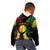 Personalised New Caledonia Independence Day Kid Hoodie Polynesian Tattoo and Plumeria Reggae Color